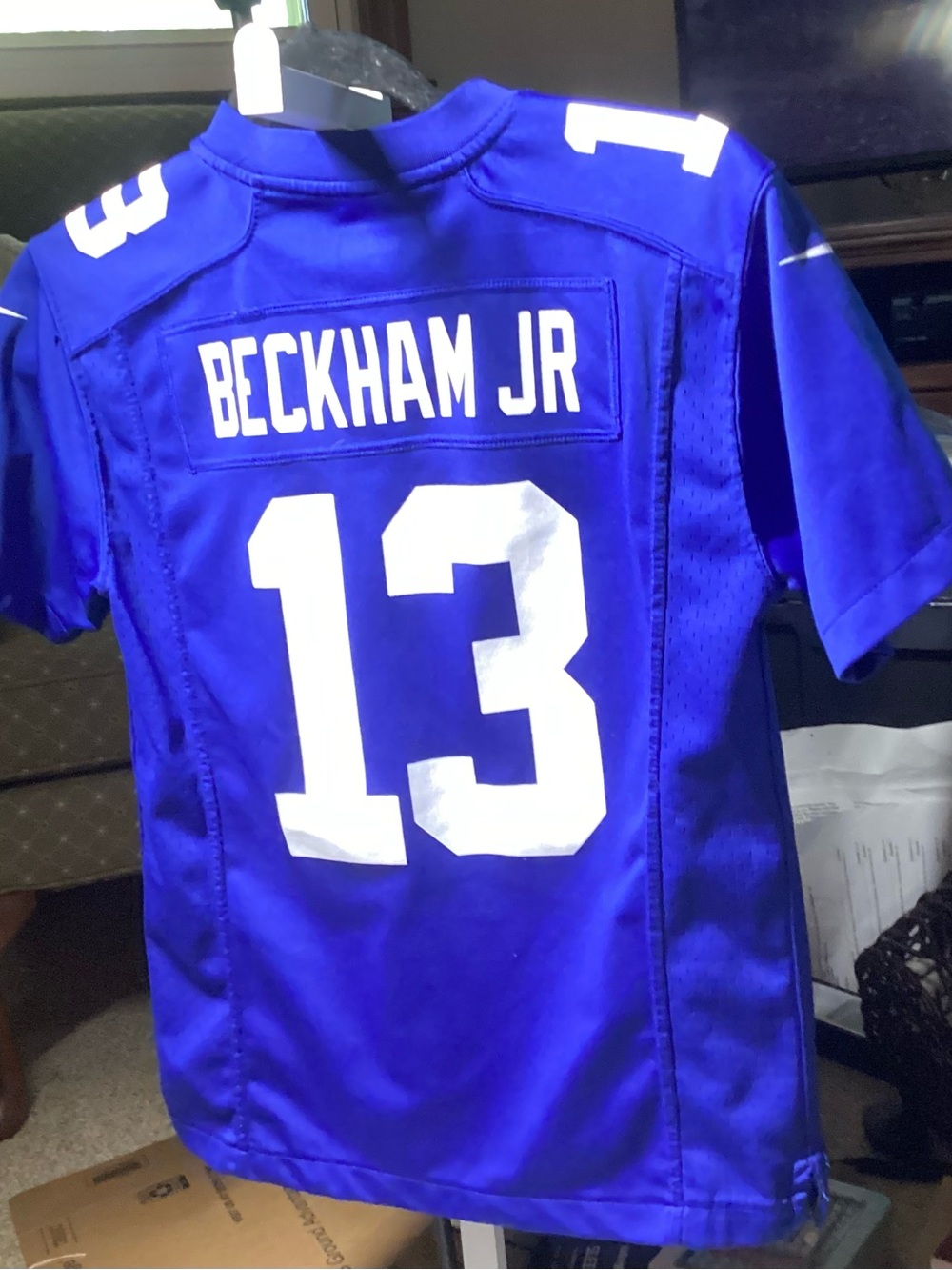 Nike Kids New York Giants Royal Blue & White #13 Jersey